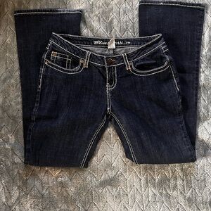 Blue Asphalt Dark Indigo Boot Cut Jeans